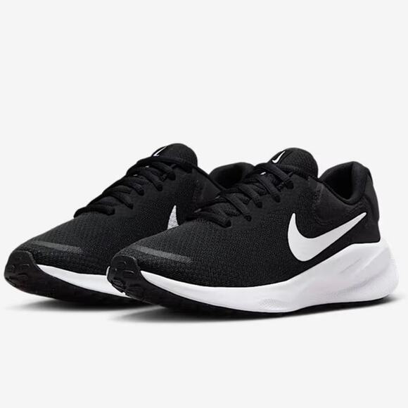 Nike Revolution 7 Women’s FB2208-003 Black/White NEW - Size 11.5 - Picture 1 of 5